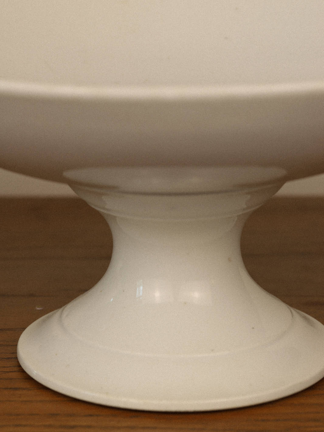Antique White Pillivuyt Porcelain Compotier