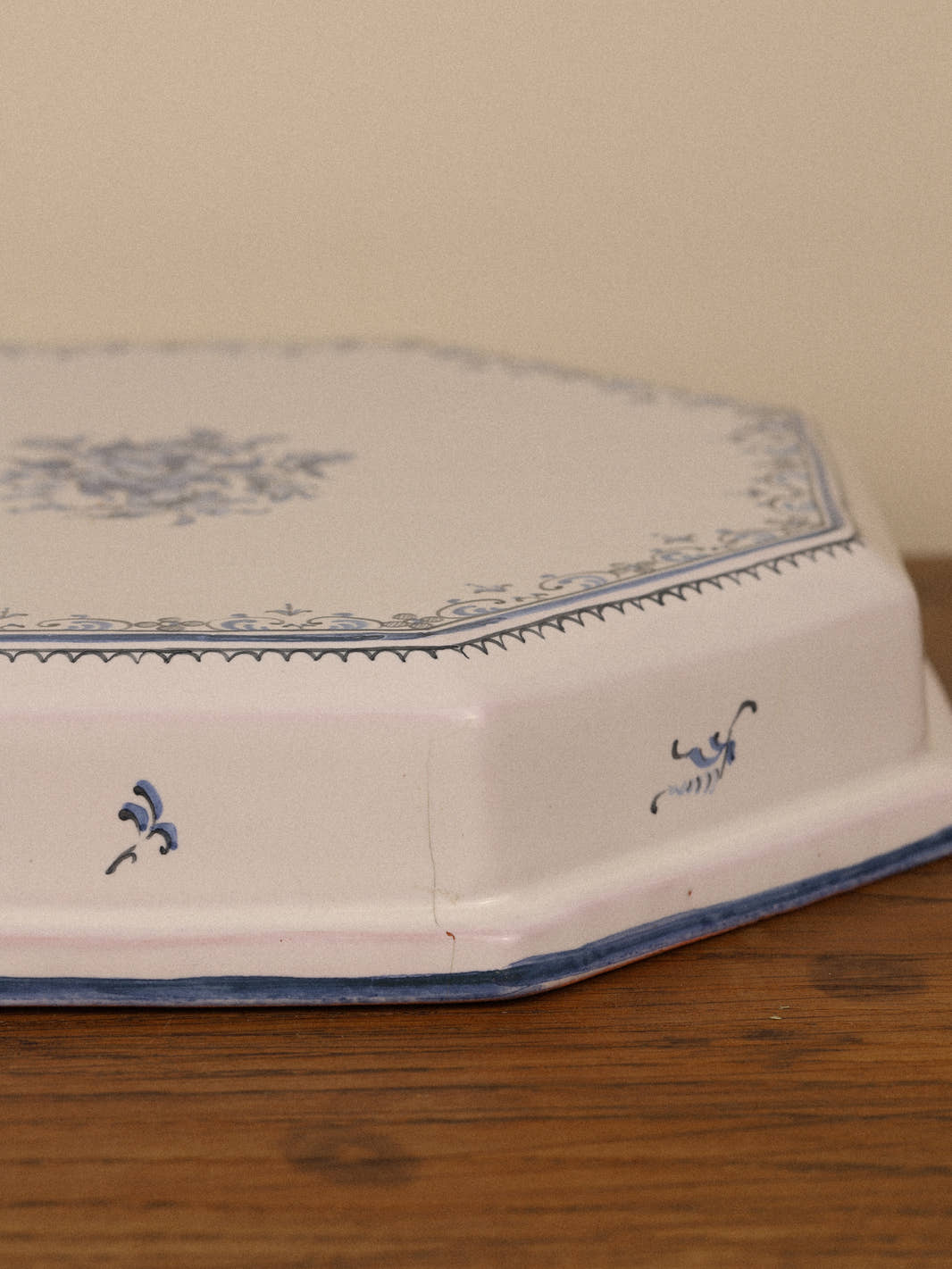 Vintage Octagonal Moustiers Faïence Trivet
