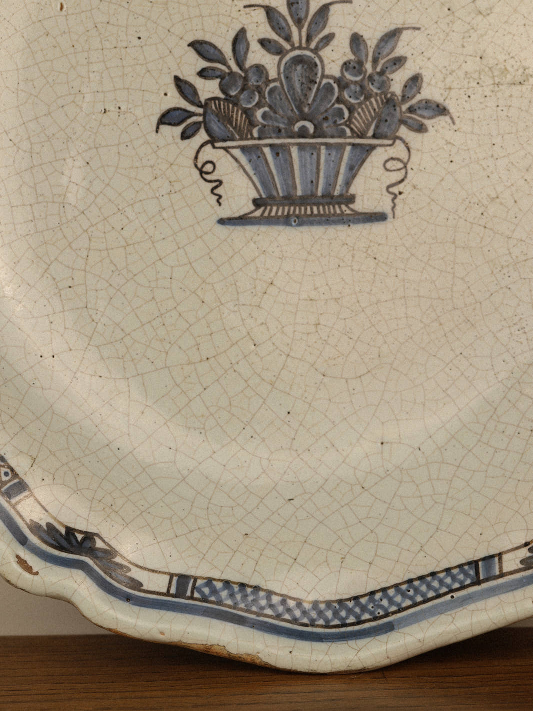 Antique 19th Century Round Faïence Platter
