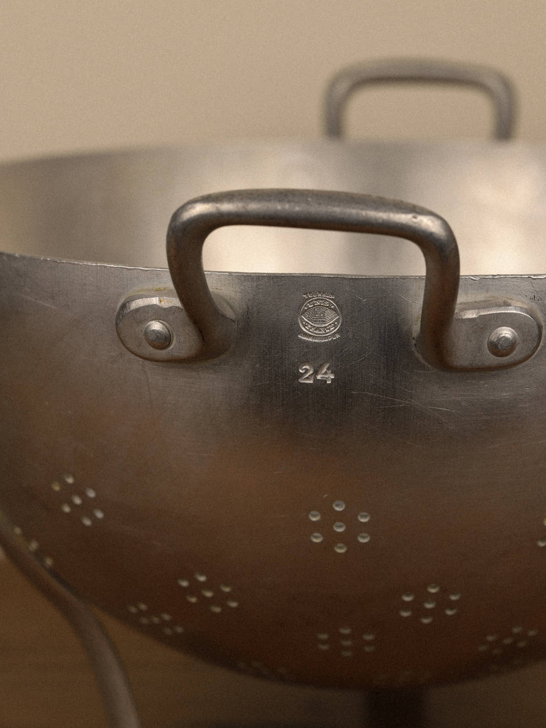 Vintage French Tripod Colander