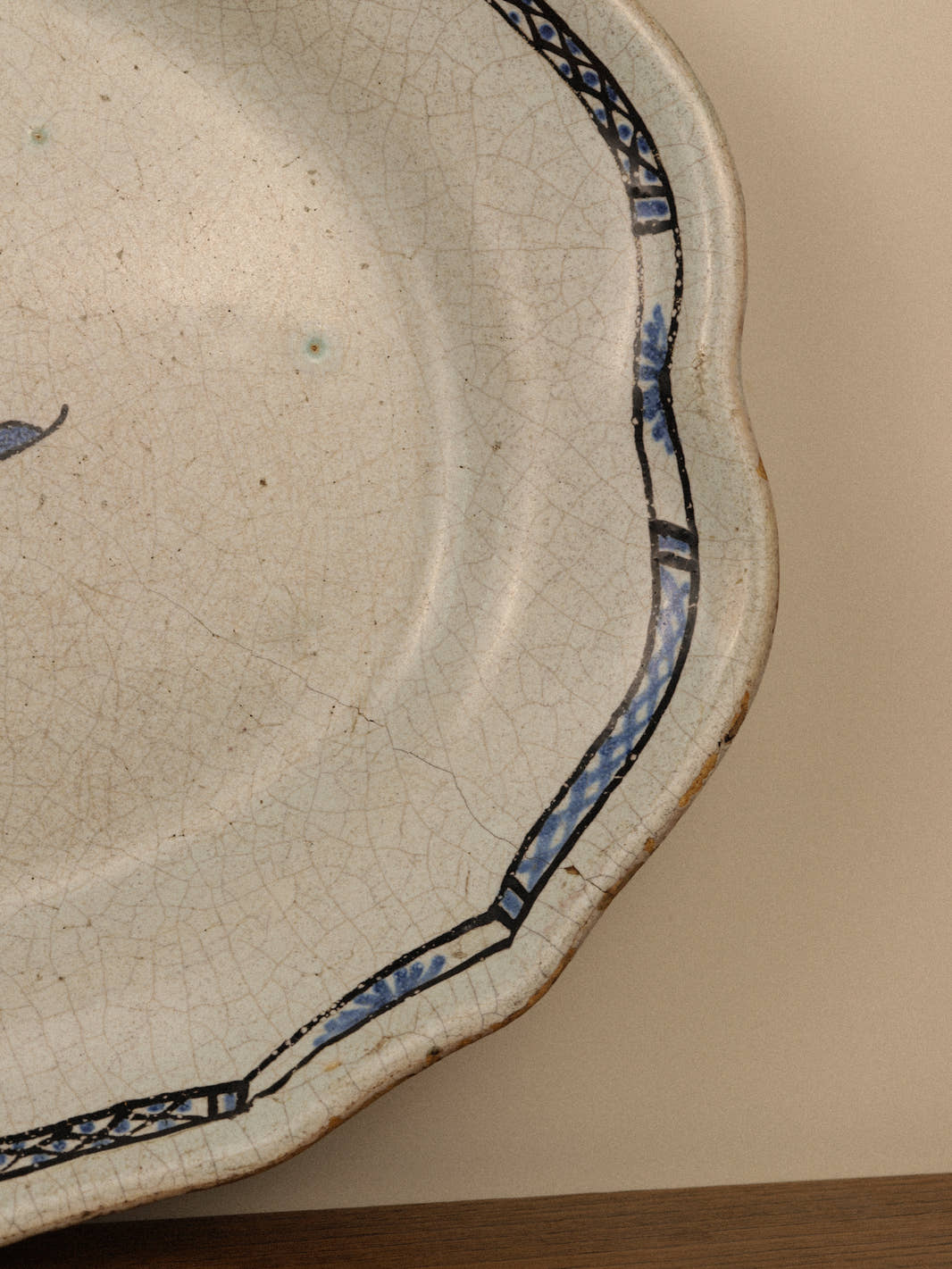 Antique 19th Century Oval Faïence Platter