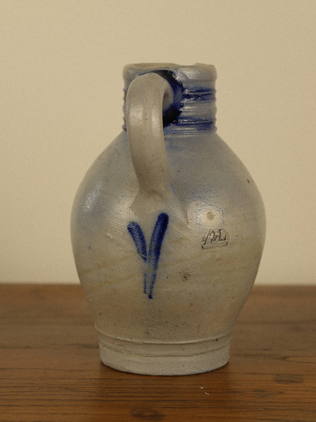 Antique Westerwald Cobalt Blue Pitcher