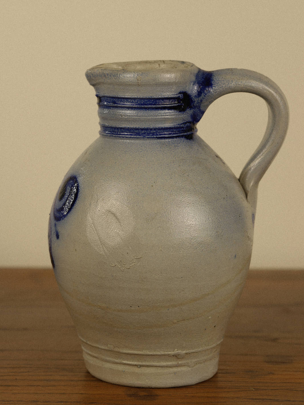 Antique Westerwald Cobalt Blue Pitcher