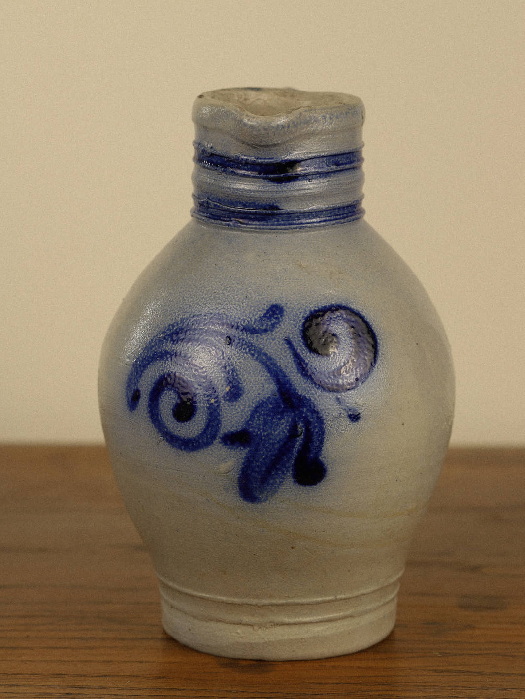 Antique Westerwald Cobalt Blue Pitcher
