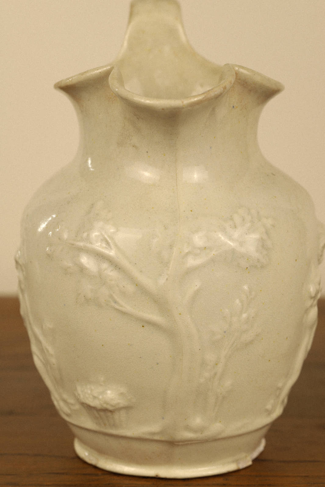 Antique 19th Century Cherub Relief Pitcher