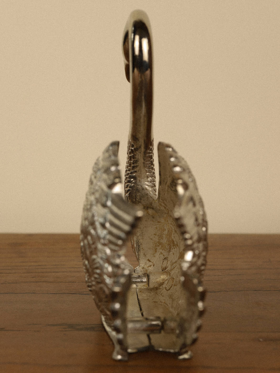Vintage Silver-Plated Swan Napkin Holder