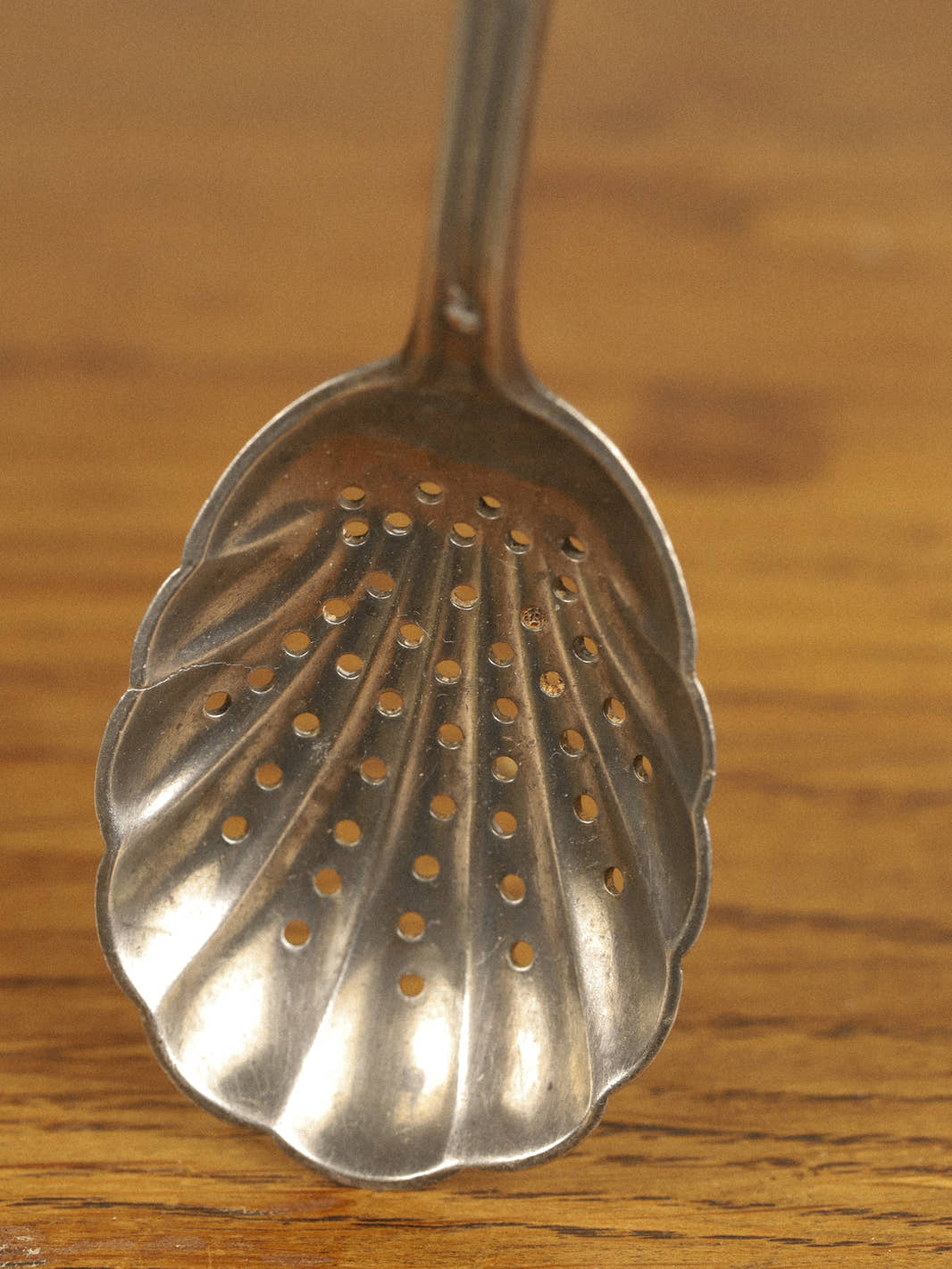 Antique Silver-Plated Berry Sifting Spoons
