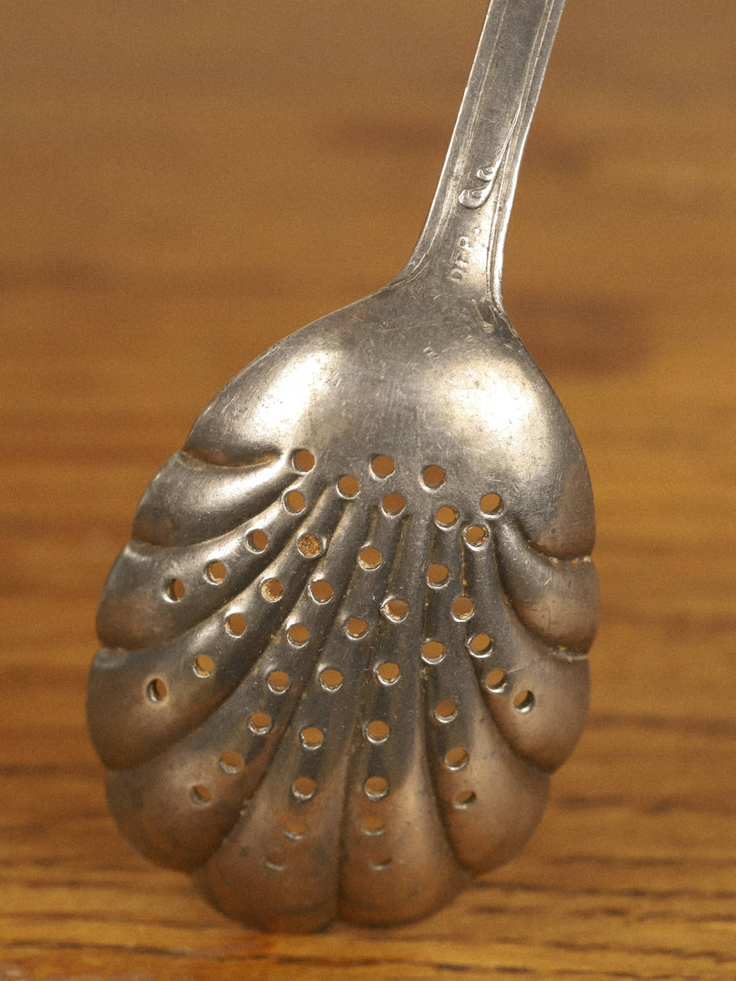 Antique Silver-Plated Berry Sifting Spoons