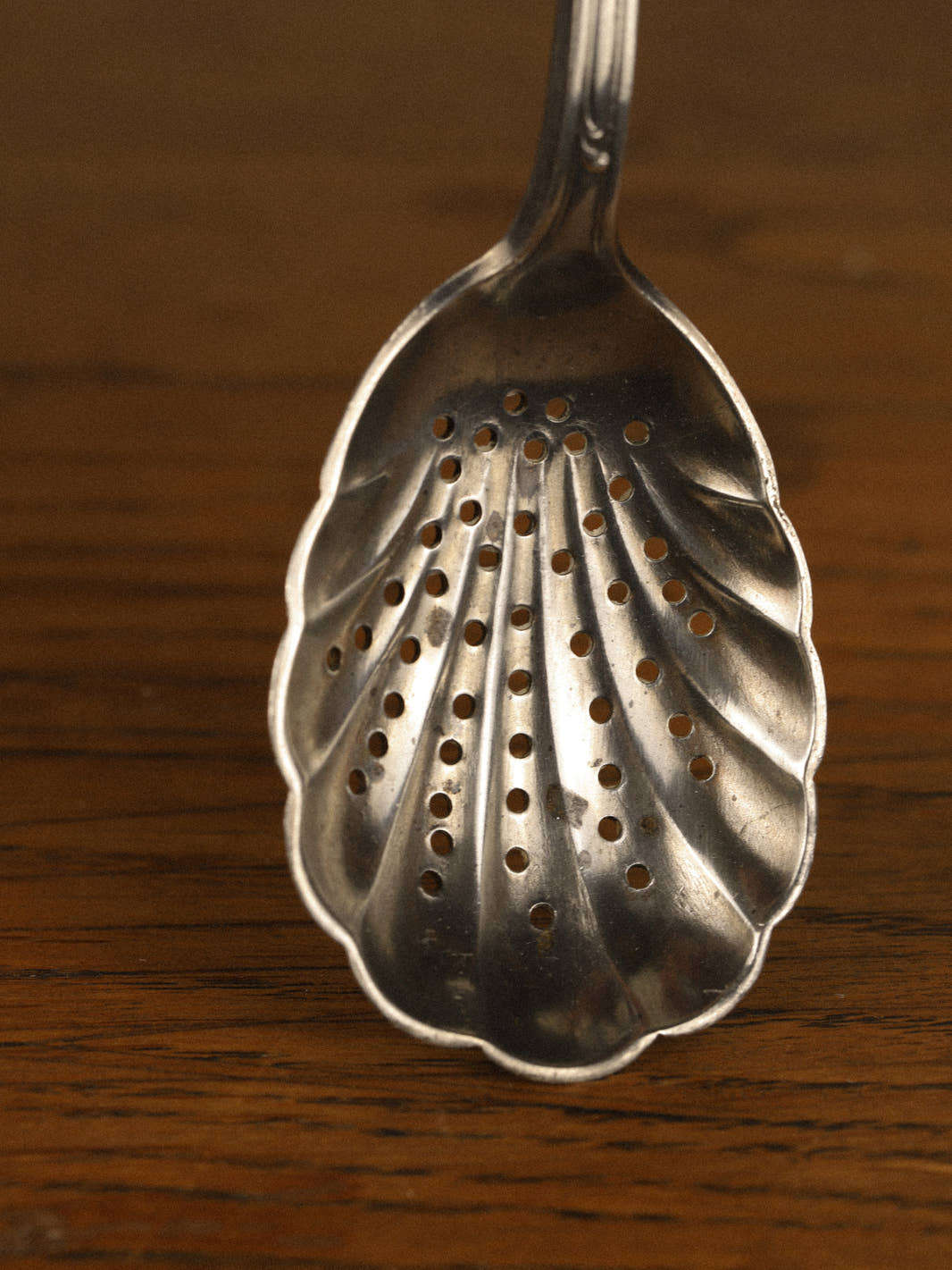 Antique Silver-Plated Berry Sifting Spoons