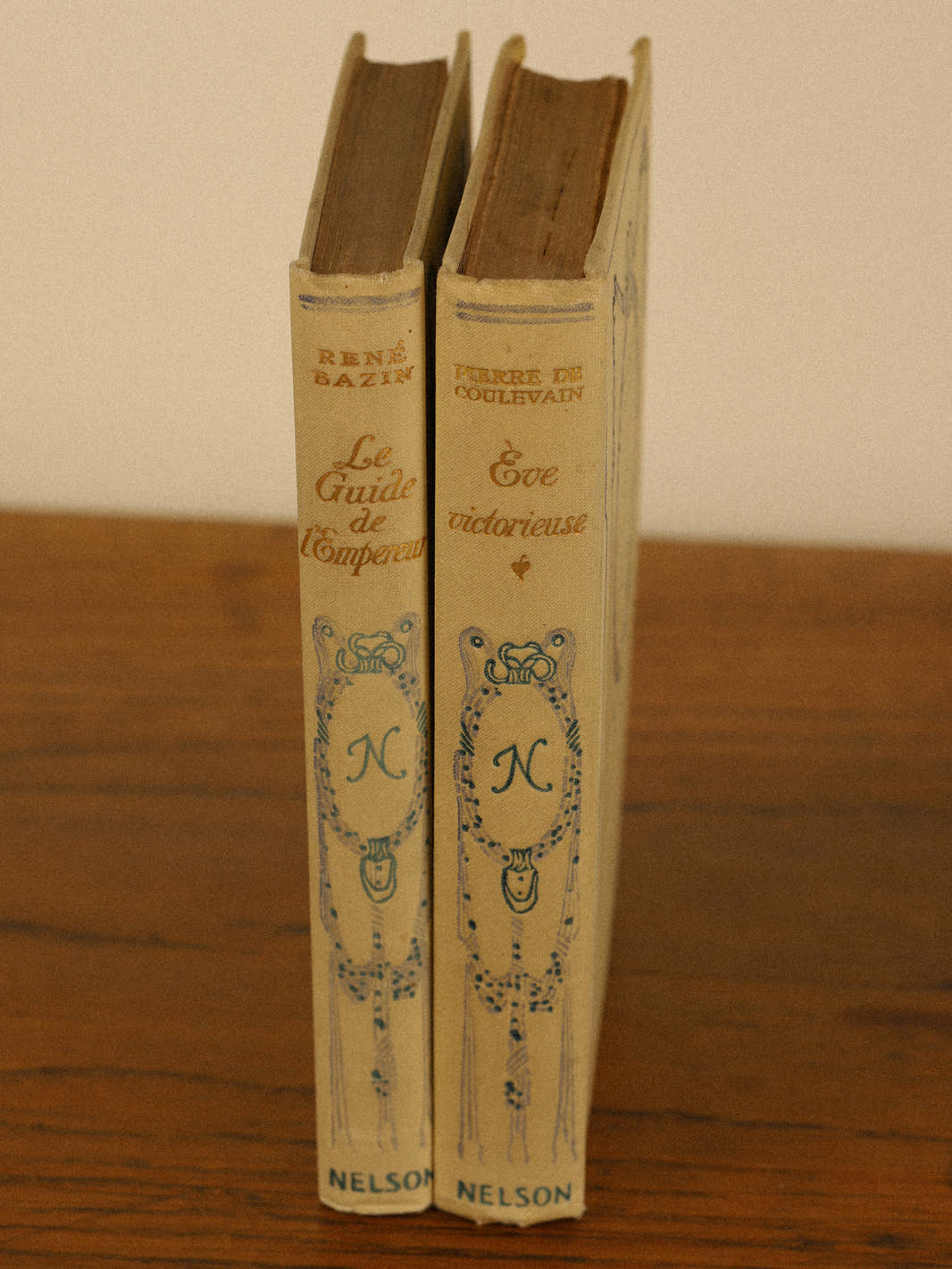 Pair of Antique 1911 French Novels