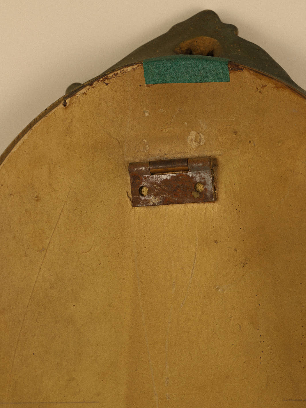 Vintage Wooden Wall Mirror With Legs
