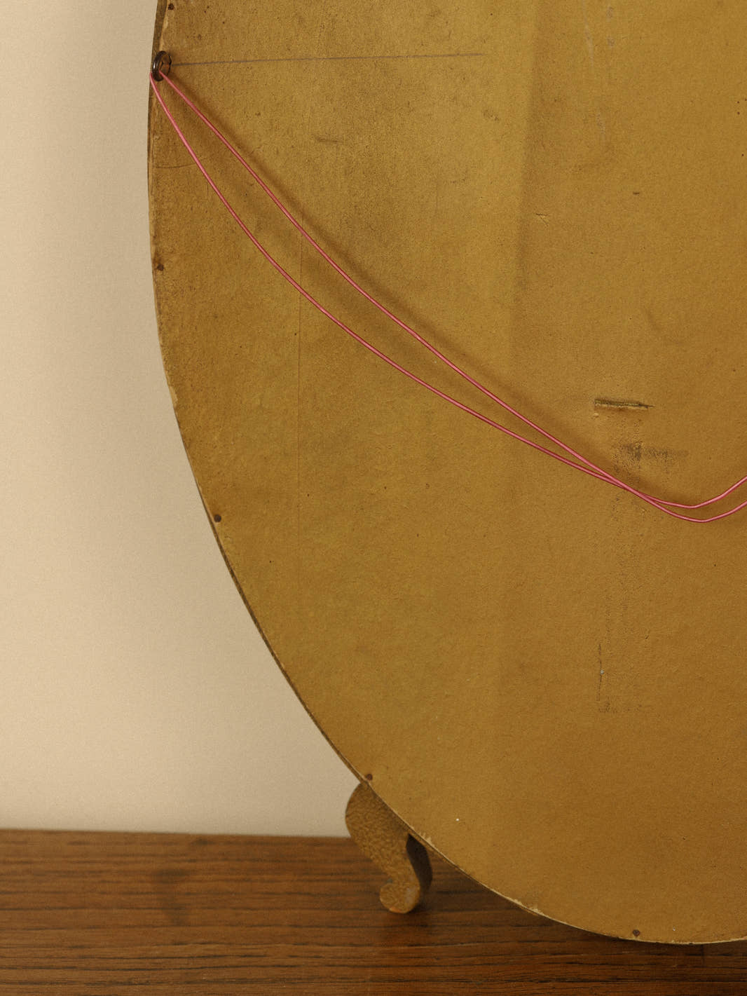 Vintage Wooden Wall Mirror With Legs
