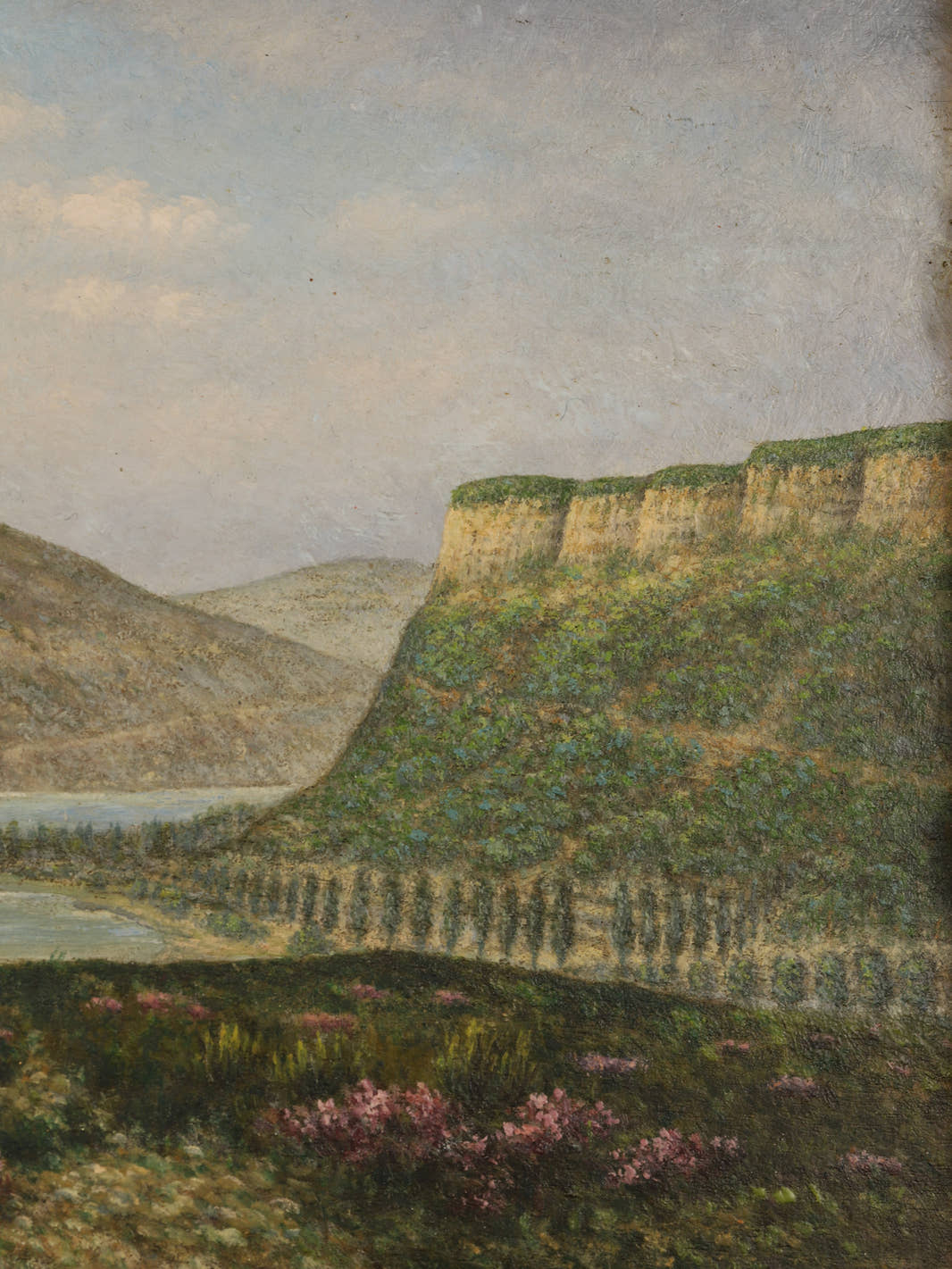 Antique 1904 Ornate Landscape Painting