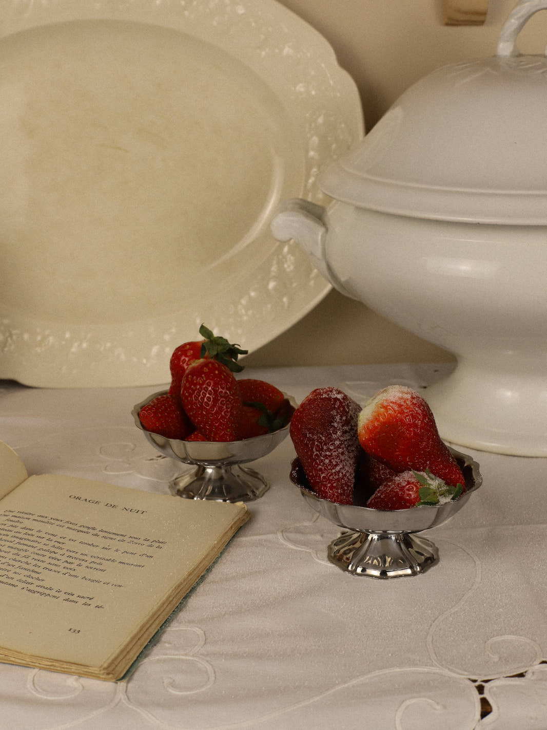 Antique Silver-Plated Berry Sifting Spoons