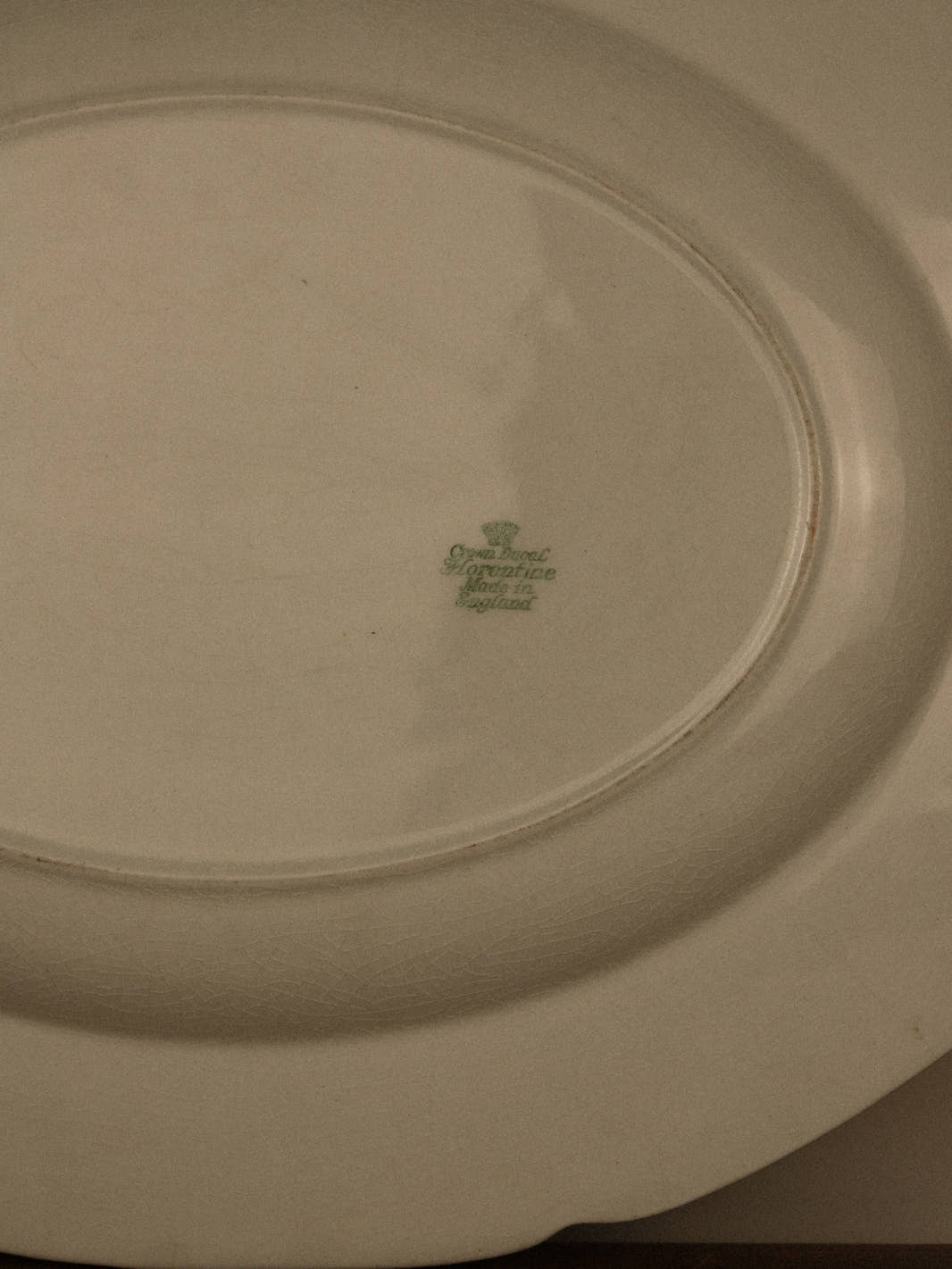 Vintage Scalloped Crown Ducal Platter