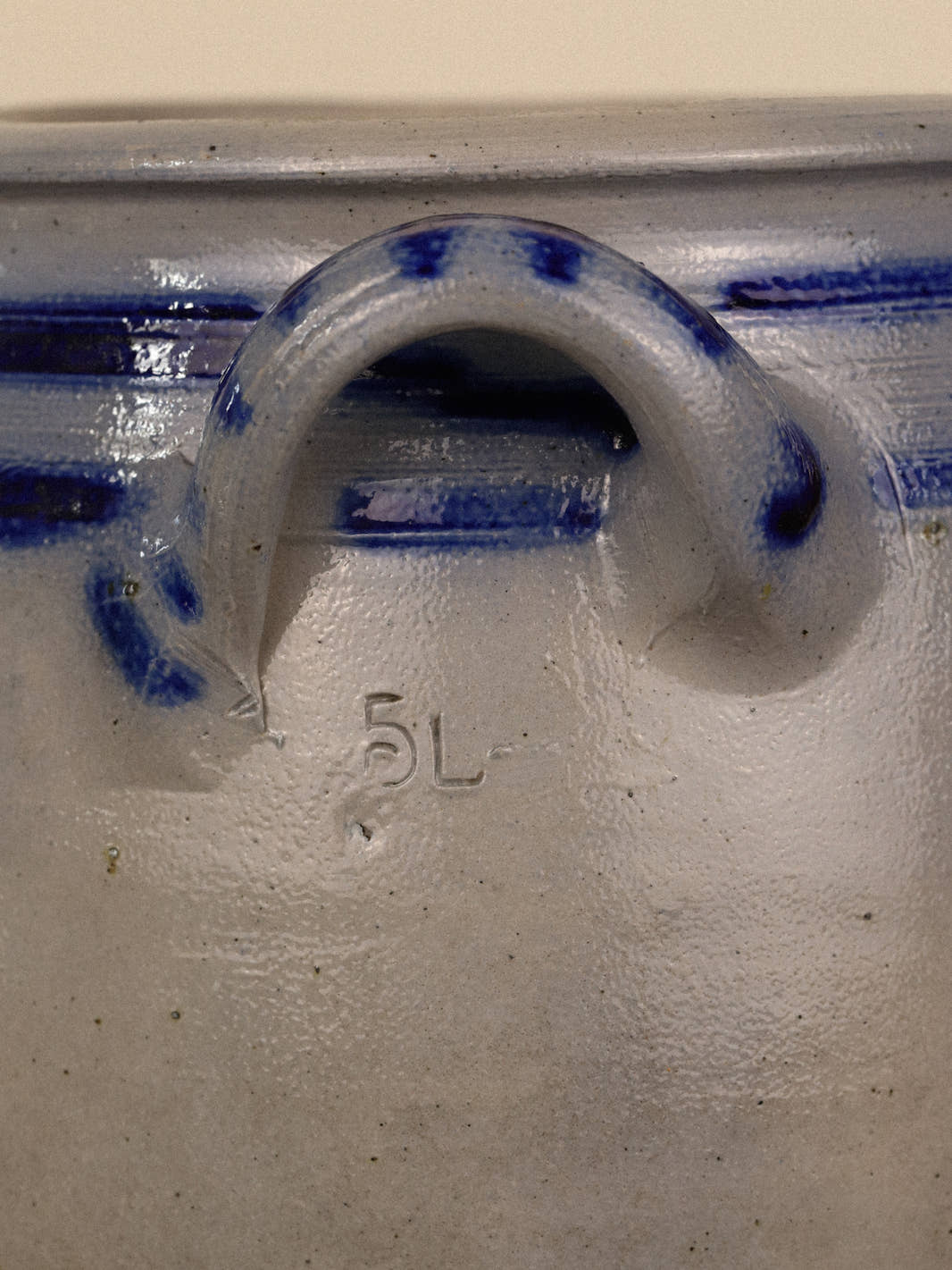 Antique Alsace Stoneware 5L Crock