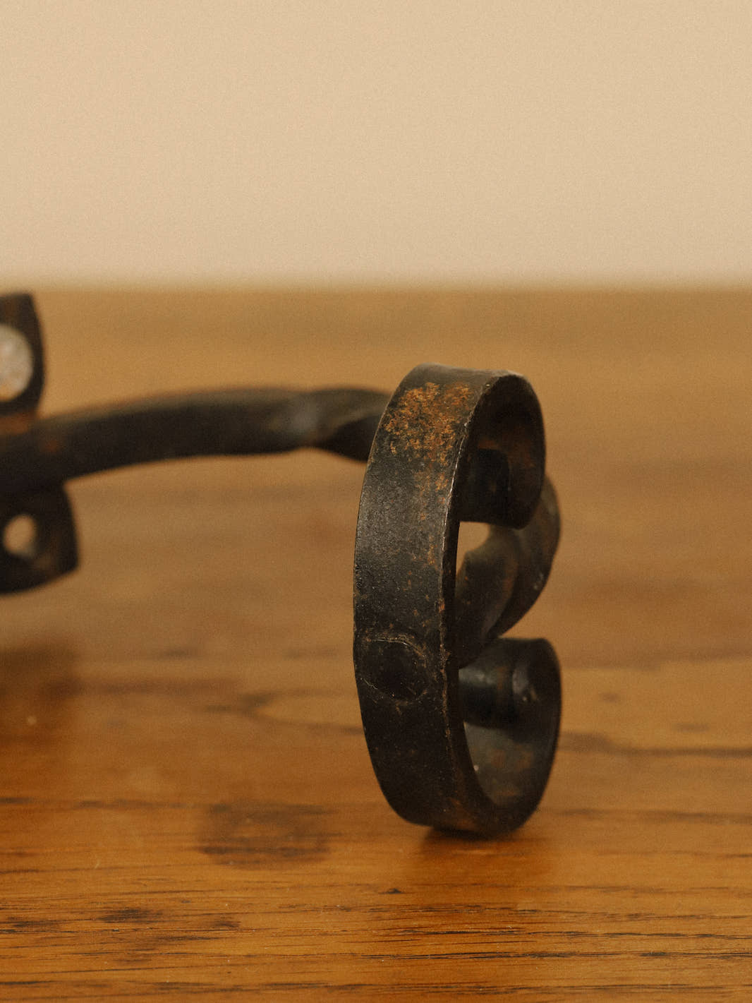 Set of 3 Vintage Wrought Iron Wall Hooks