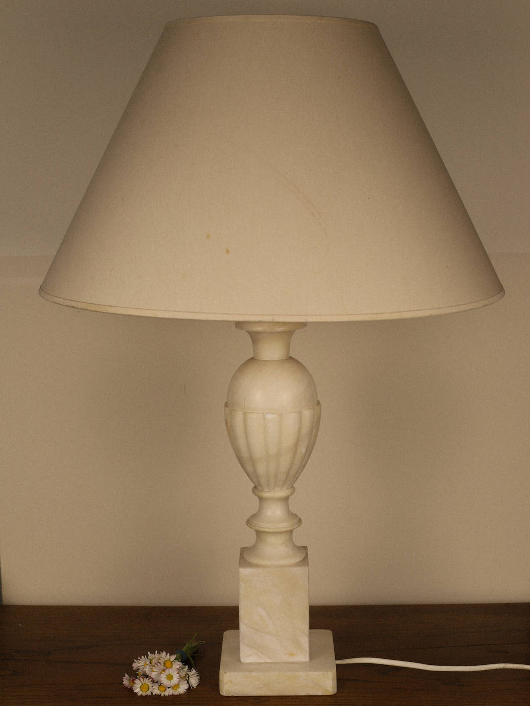 Vintage Onyx Table Lamp Base