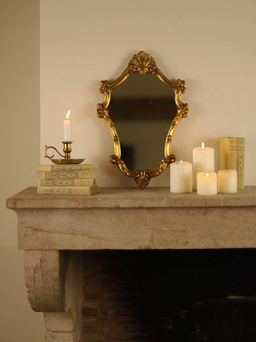 Vintage Rococo Gilt Wall Mirror