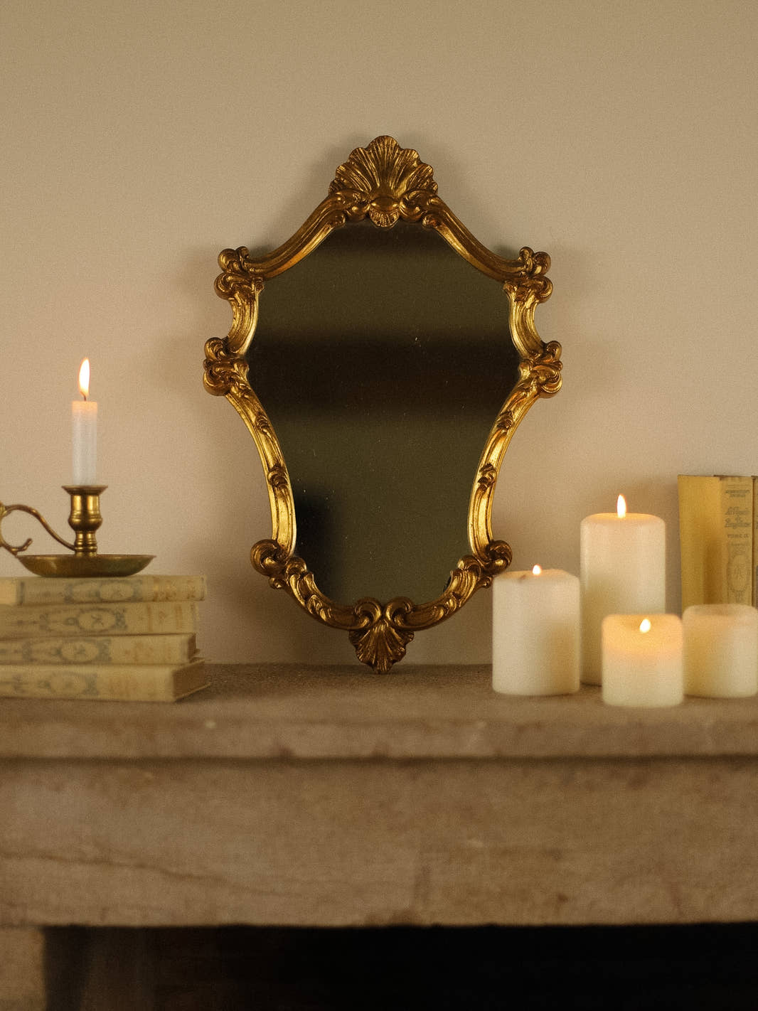 Vintage Rococo Gilt Wall Mirror