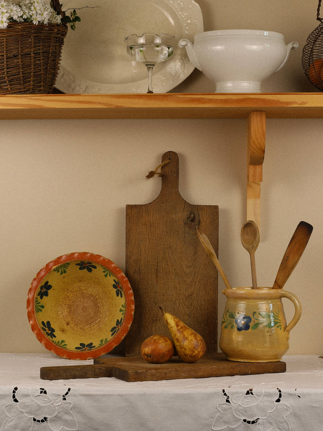 Antique French Soufflenheim Yellow Bowl