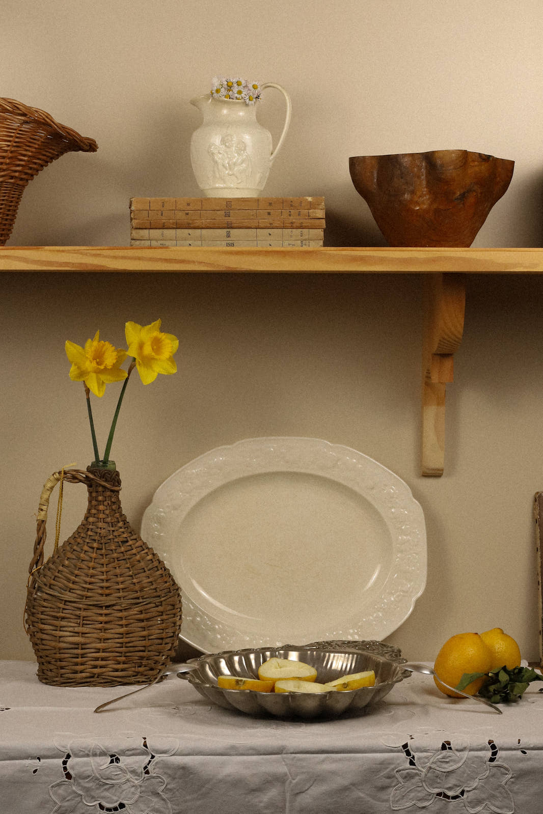 Vintage Silver-Plated Shell Platter