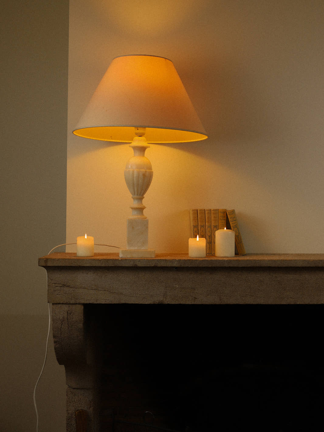 Vintage Onyx Table Lamp Base